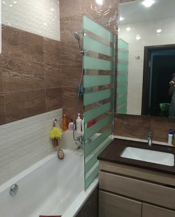 Bathroom glass divider 2